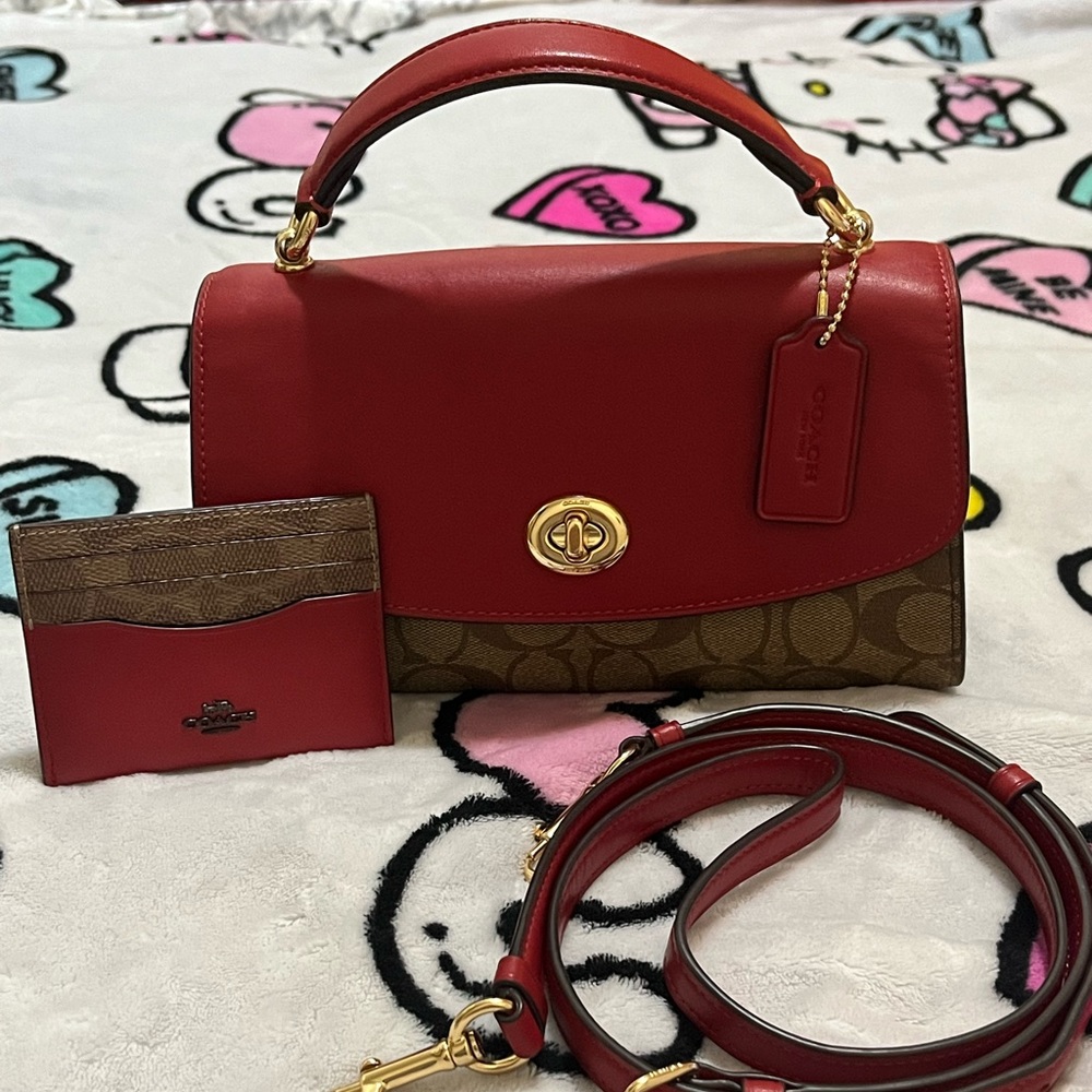 Coach Tilly top handle/crossbody and card case